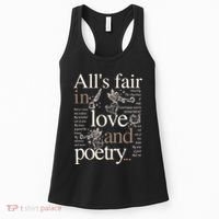 Alls Fair In Love And Poetry Taylor New Song Ttpd Women's Tank Top thumb 0