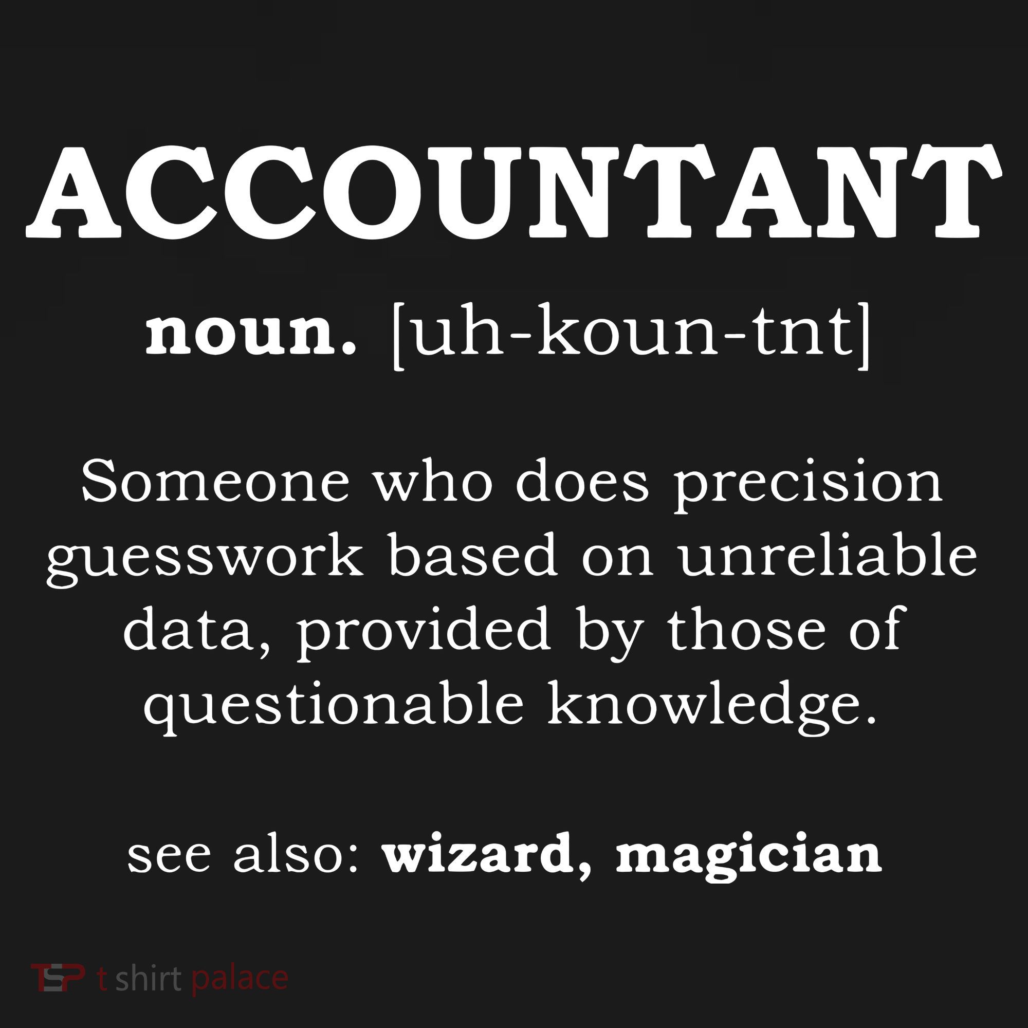 Accountant Funny Job Title Dictionary Profession Definition Polo