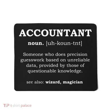 Accountant Funny Job Title Dictionary Profession Definition Mousepad