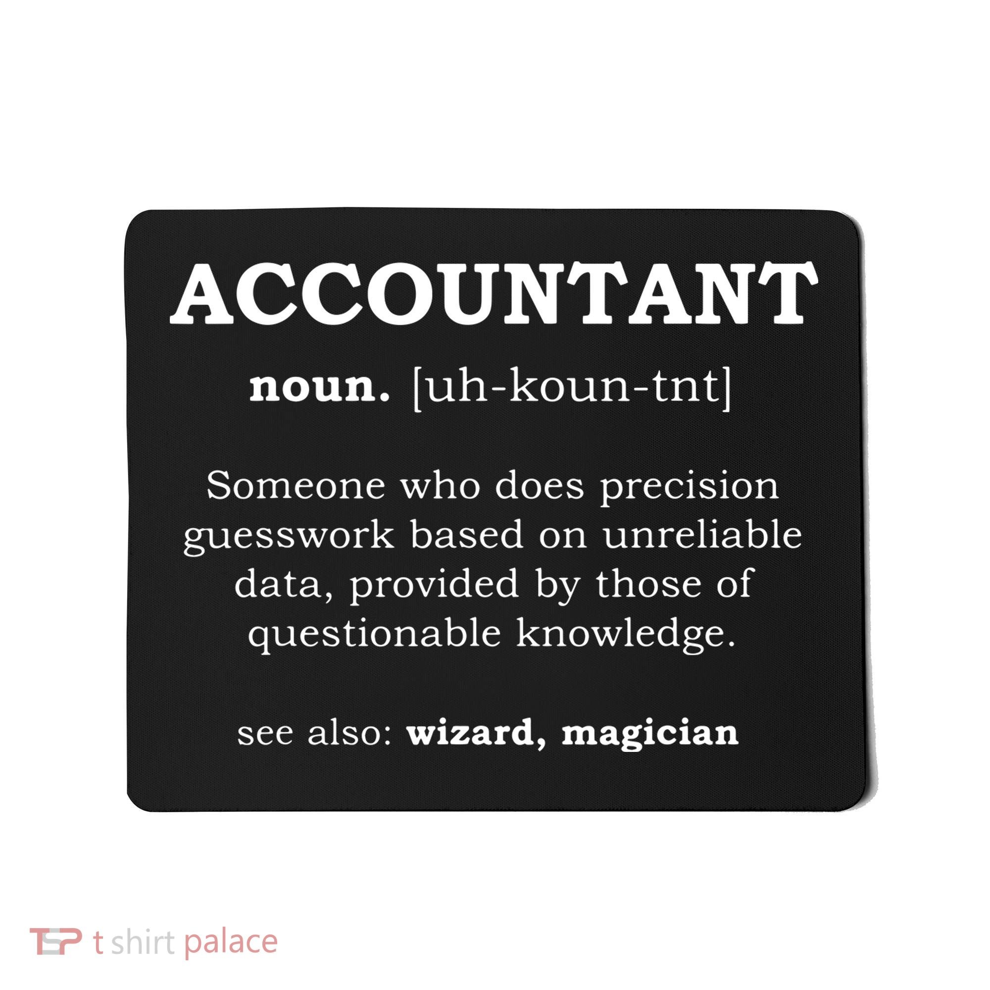 Accountant Funny Job Title Dictionary Profession Definition Mousepad