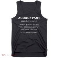 Accountant Funny Job Title Dictionary Profession Definition Tank Top thumb 0