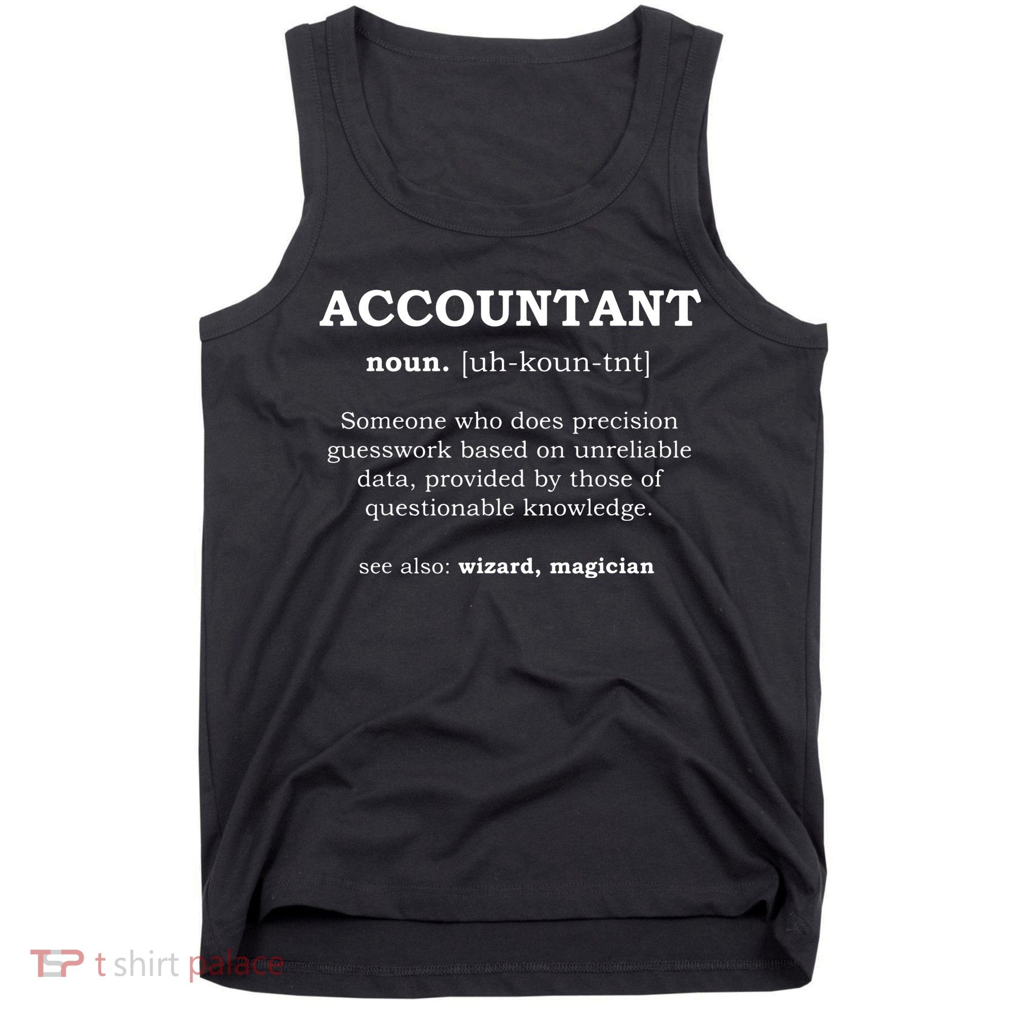 Accountant Funny Job Title Dictionary Profession Definition Tank Top