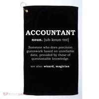 Accountant Funny Job Title Dictionary Profession Definition Golf Towel thumb 0