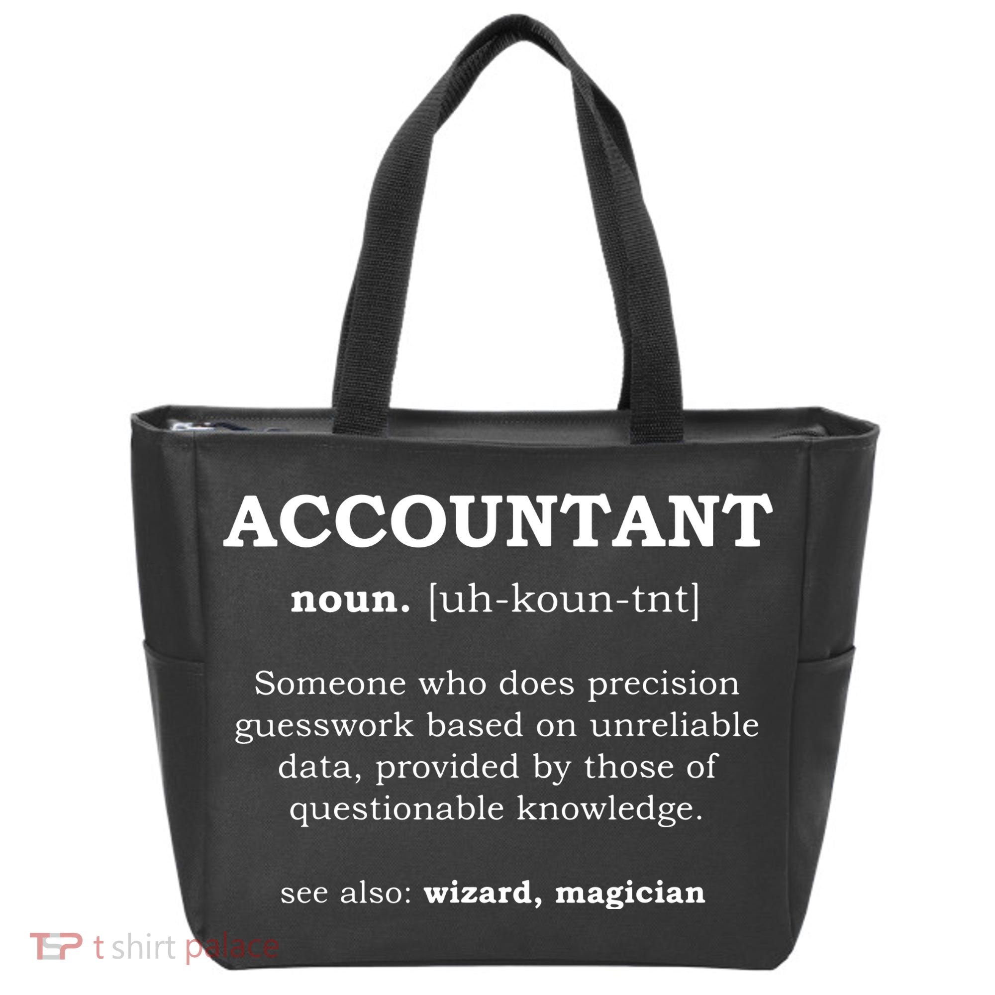 Accountant Funny Job Title Dictionary Profession Definition Tote Bag