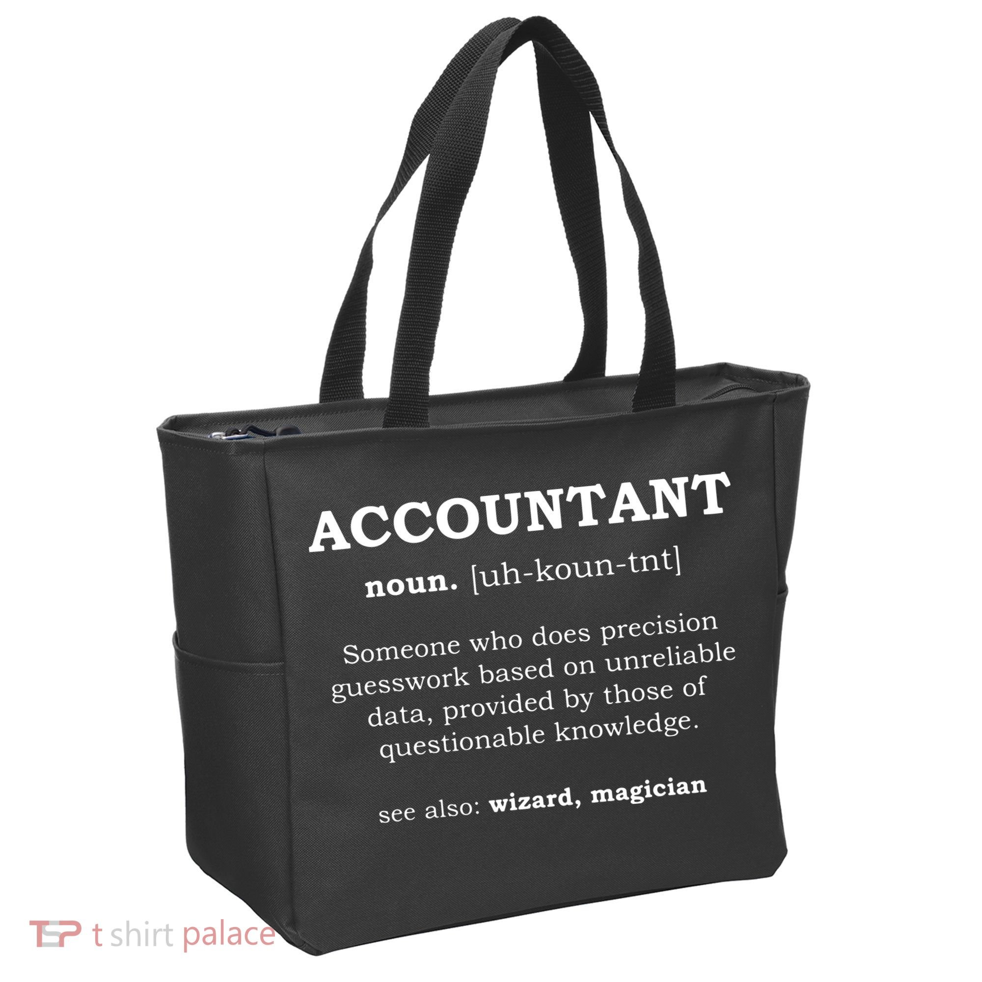 Accountant Funny Job Title Dictionary Profession Definition Tote Bag