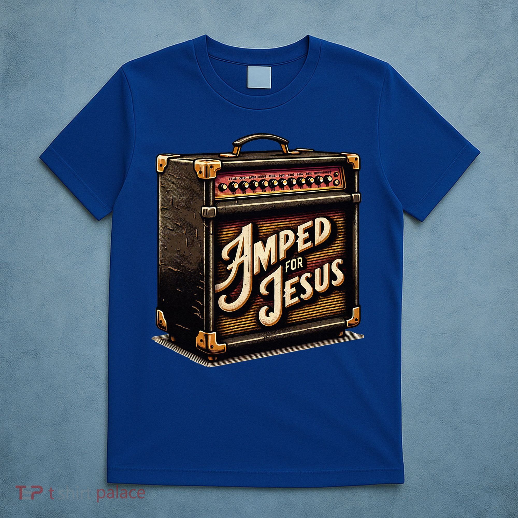 Amped for Jesus Christian Worship Music Praise and Faith T-Shirt