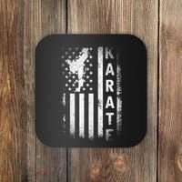 America Flag Japan Martial Arts Ninja Gift Karate Coaster thumb 0