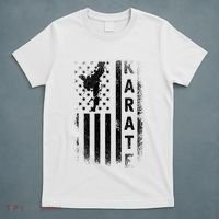 America Flag Japan Martial Arts Ninja Gift Karate T-Shirt thumb 5