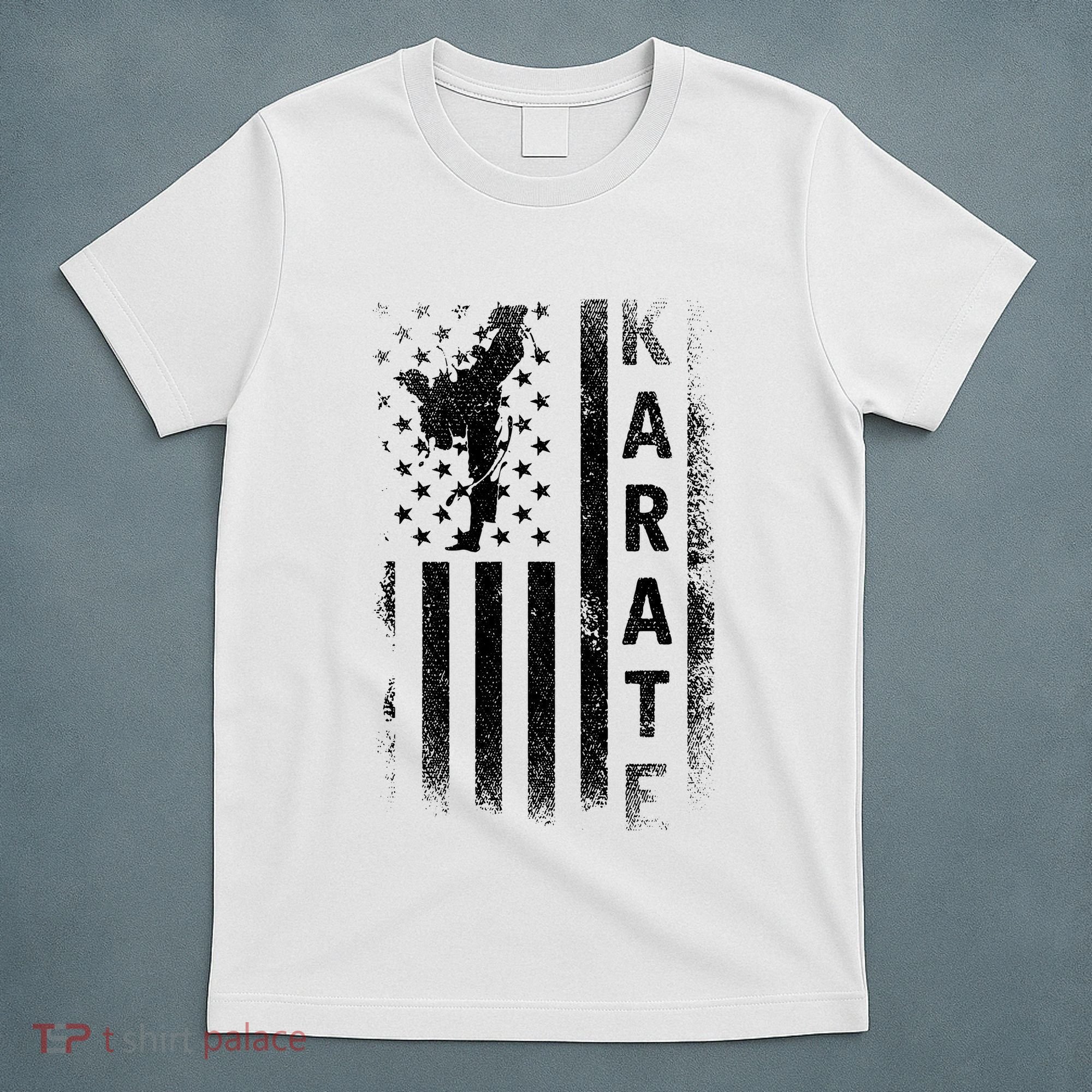 America Flag Japan Martial Arts Ninja Gift Karate T-Shirt