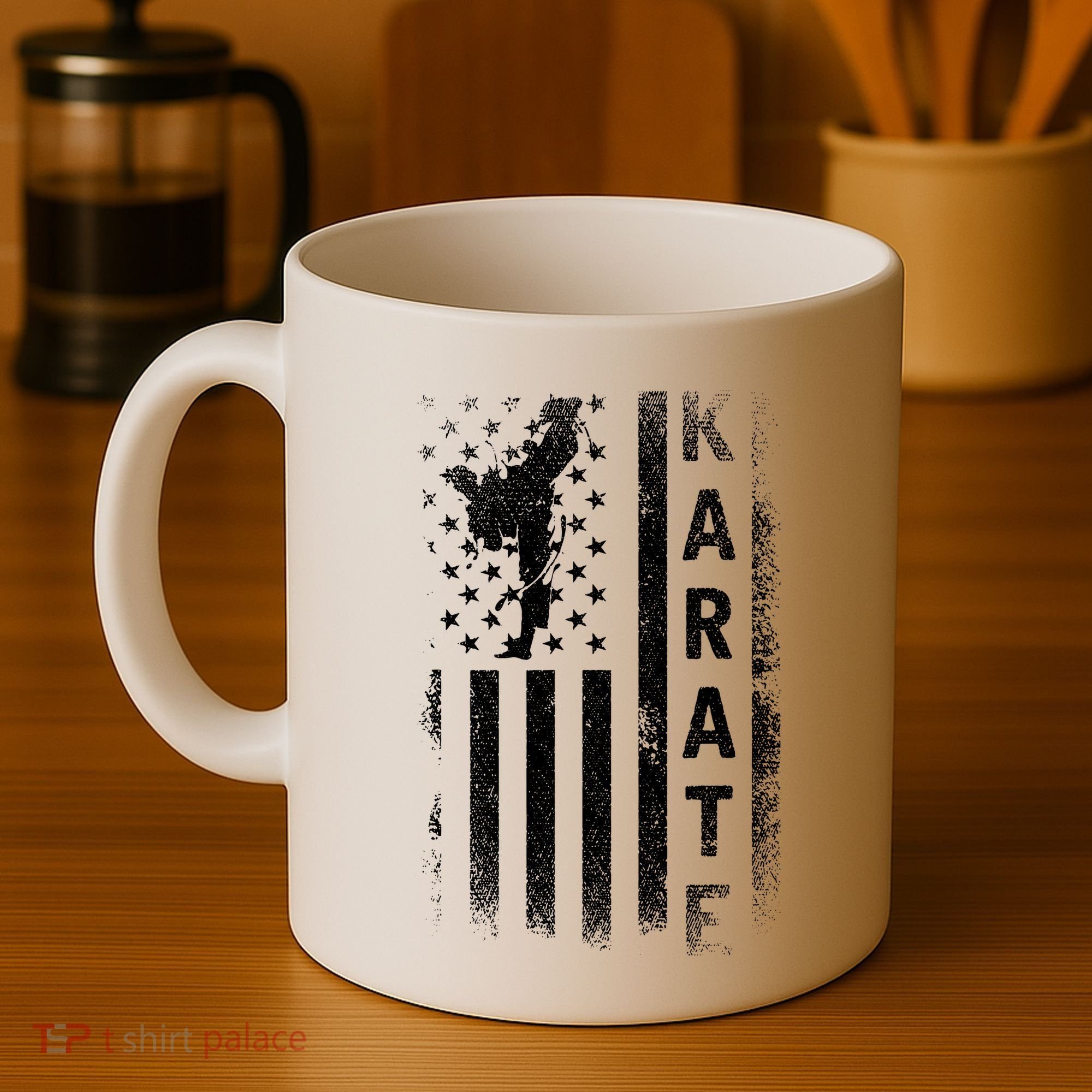 America Flag Japan Martial Arts Ninja Gift Karate Coffee Mug