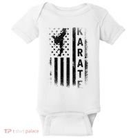 America Flag Japan Martial Arts Ninja Gift Karate Baby Bodysuit thumb 0