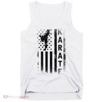 America Flag Japan Martial Arts Ninja Gift Karate Tank Top thumb 0