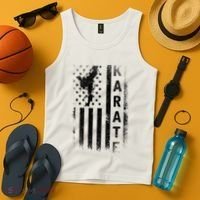 America Flag Japan Martial Arts Ninja Gift Karate Tank Top thumb 4