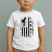 America Flag Japan Martial Arts Ninja Gift Karate Toddler T-Shirt thumb 2