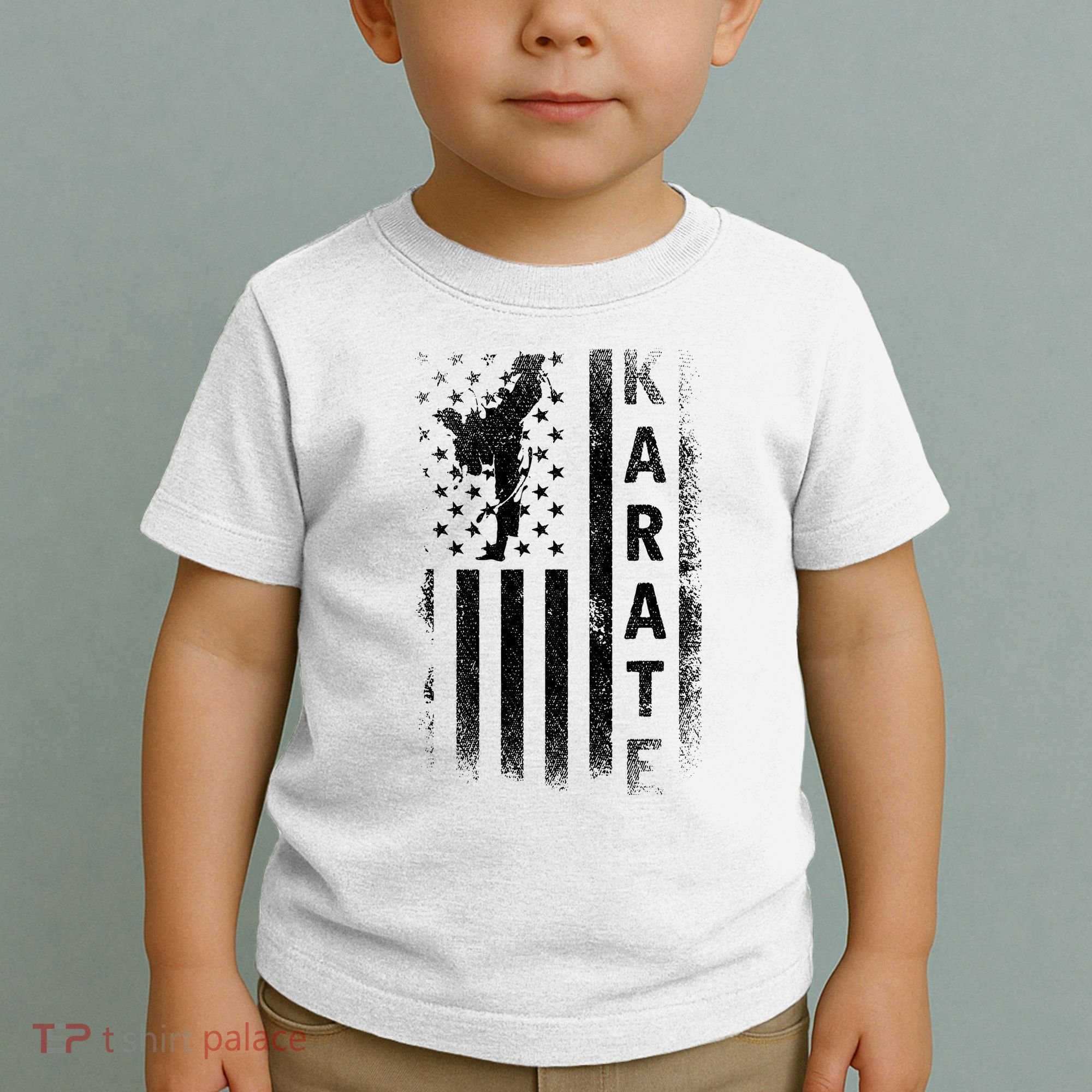 America Flag Japan Martial Arts Ninja Gift Karate Toddler T-Shirt