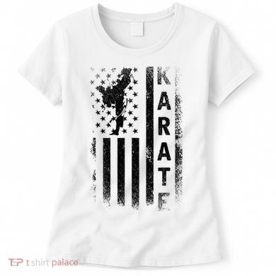 America Flag Japan Martial Arts Ninja Gift Karate Women's T-Shirt