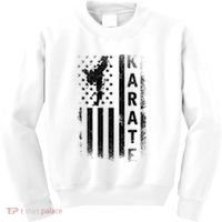 America Flag Japan Martial Arts Ninja Gift Karate Kids Sweatshirt thumb 0
