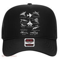 American Fighters Jets F22 Raptor F14 Tomcat Plane Spotting Hat thumb 0