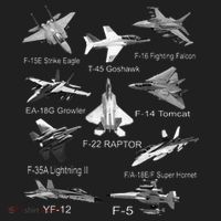 American Fighters Jets F22 Raptor F14 Tomcat Plane Spotting Hat thumb 2