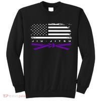 American Flag Jiu Jitsu Apparel Purple Belt Jiu Jitsu Sweatshirt thumb 0