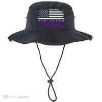 American Flag Jiu Jitsu Apparel Purple Belt Jiu Jitsu Bucket Hat thumb 0