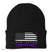 American Flag Jiu Jitsu Apparel Purple Belt Jiu Jitsu Beanie thumb 0