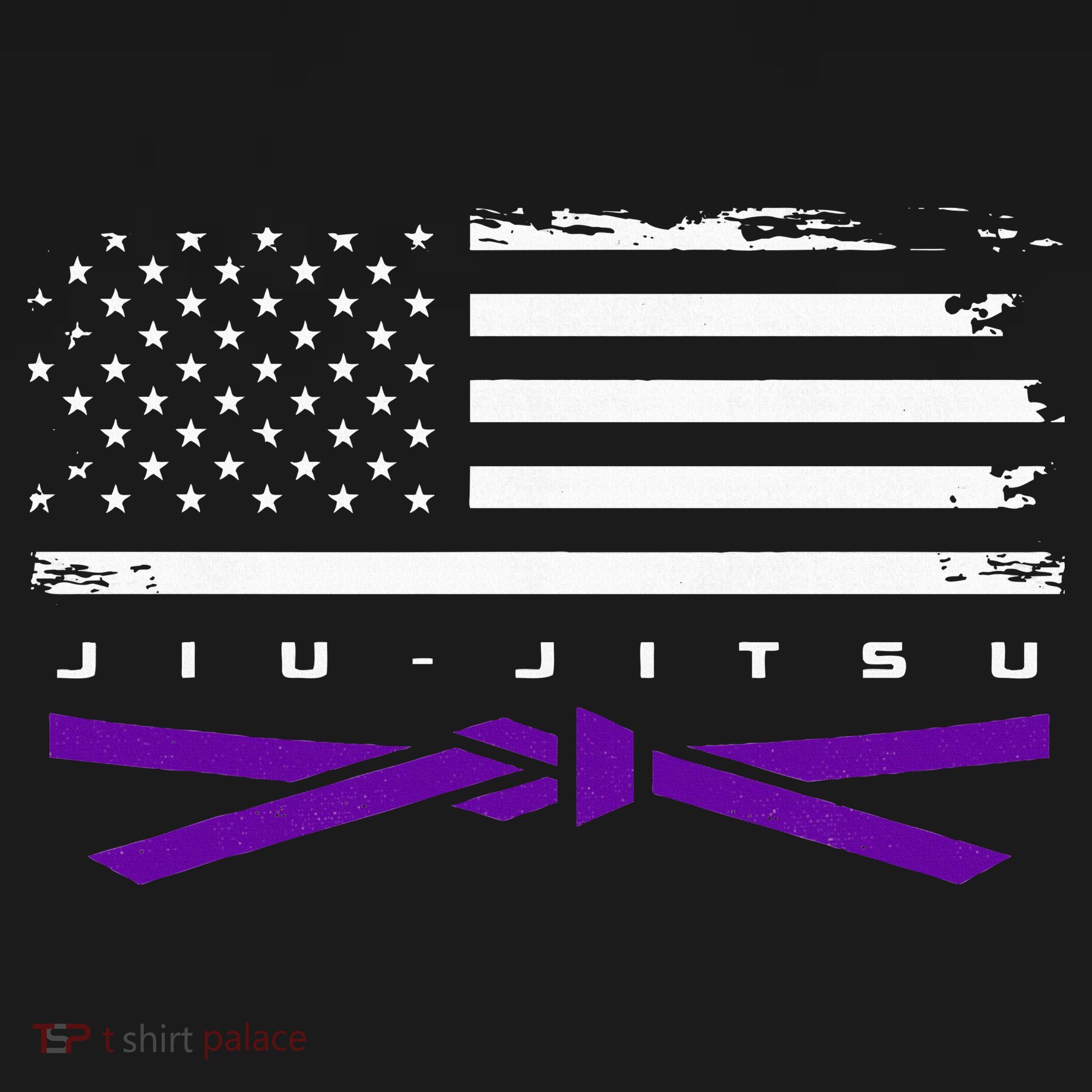 American Flag Jiu Jitsu Apparel Purple Belt Jiu Jitsu Women's Hoodie
