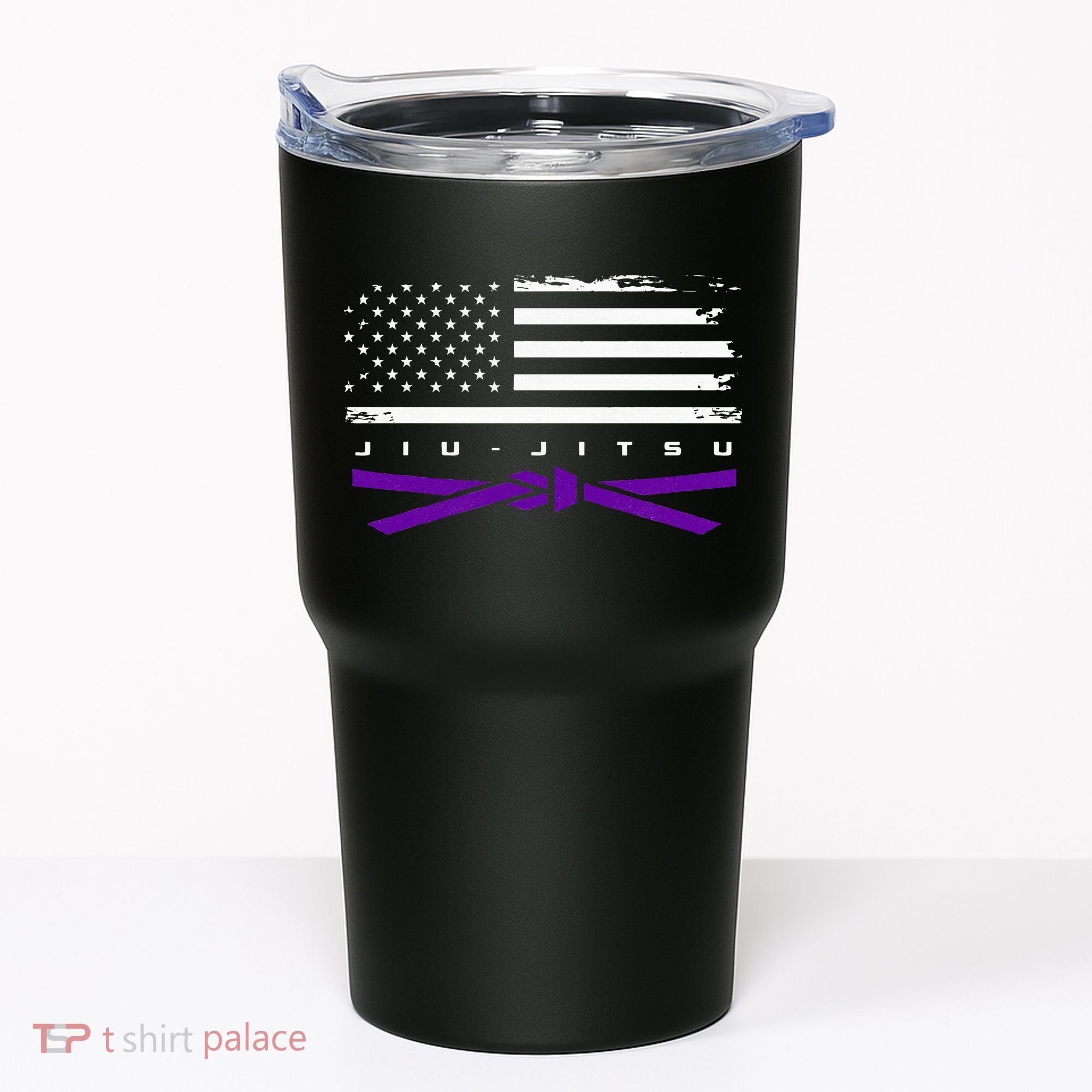 American Flag Jiu Jitsu Apparel Purple Belt Jiu Jitsu Tumbler