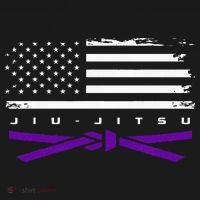American Flag Jiu Jitsu Apparel Purple Belt Jiu Jitsu Toddler Hoodie thumb 2