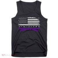 American Flag Jiu Jitsu Apparel Purple Belt Jiu Jitsu Tank Top thumb 0