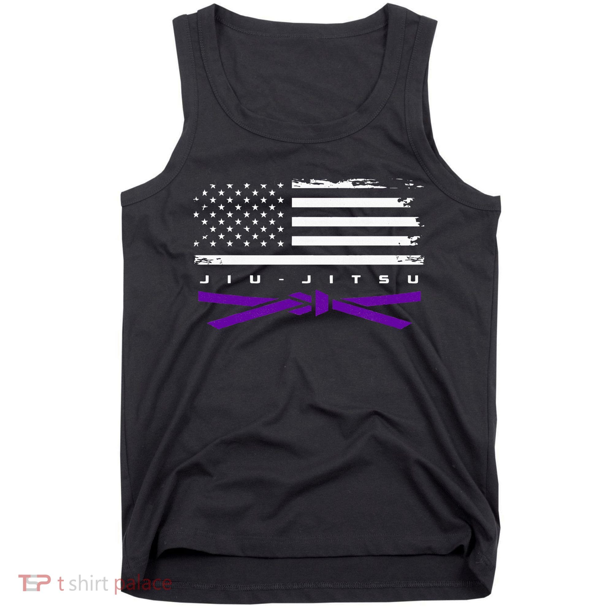 American Flag Jiu Jitsu Apparel Purple Belt Jiu Jitsu Tank Top