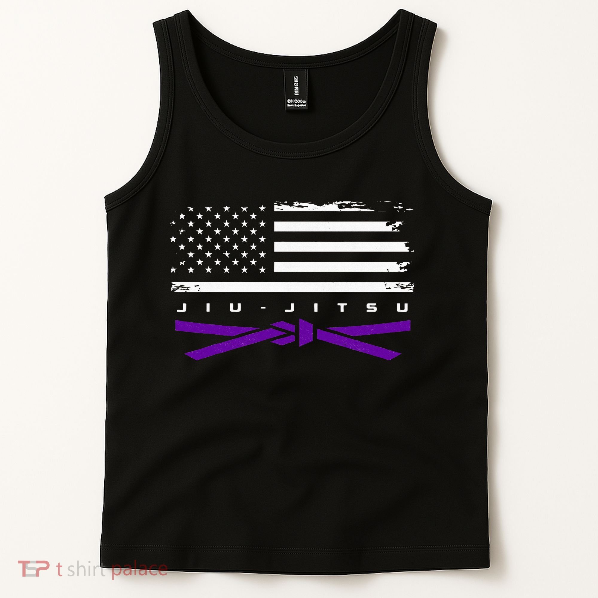 American Flag Jiu Jitsu Apparel Purple Belt Jiu Jitsu Tank Top
