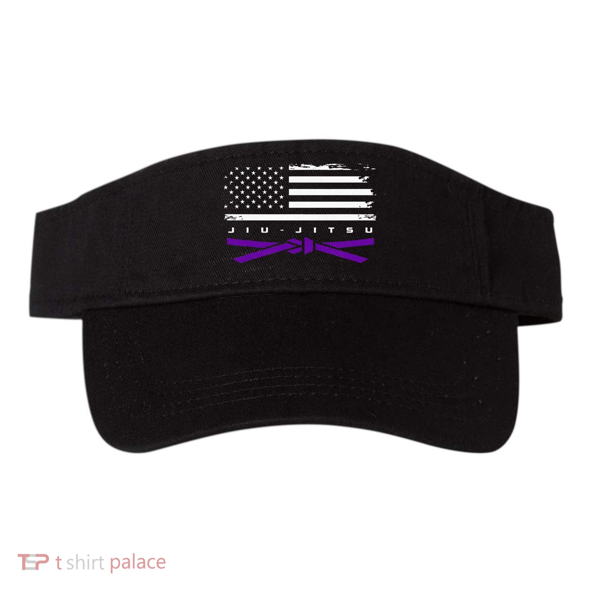 American Flag Jiu Jitsu Apparel Purple Belt Jiu Jitsu Visor