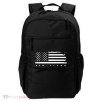 American Flag Jiu Jitsu Black Belt Ranking Bjj Jiujitsu Backpack thumb 0