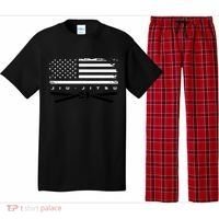 American Flag Jiu Jitsu Black Belt Ranking Bjj Jiujitsu Pajama Set thumb 0