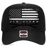 American Flag Jiu Jitsu Black Belt Ranking Bjj Jiujitsu Hat thumb 0