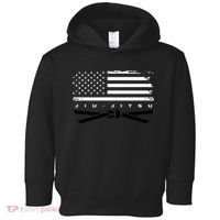 American Flag Jiu Jitsu Black Belt Ranking Bjj Jiujitsu Toddler Hoodie thumb 0