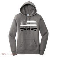 American Flag Jiu Jitsu Black Belt Ranking Bjj Jiujitsu Women's Hoodie thumb 0