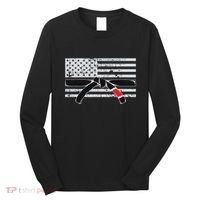 American Flag Jiu Jitsu Black Belt Ranking Bjj Jiujitsu Gift Long Sleeve Shirt thumb 0