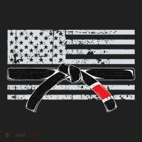 American Flag Jiu Jitsu Black Belt Ranking Bjj Jiujitsu Gift Tumbler thumb 3