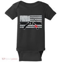 American Flag Jiu Jitsu Black Belt Ranking Bjj Jiujitsu Gift Baby Bodysuit thumb 0