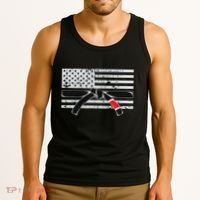 American Flag Jiu Jitsu Black Belt Ranking Bjj Jiujitsu Gift Tank Top thumb 3