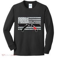 American Flag Jiu Jitsu Black Belt Ranking Bjj Jiujitsu Gift Kids Long Sleeve Shirt thumb 0