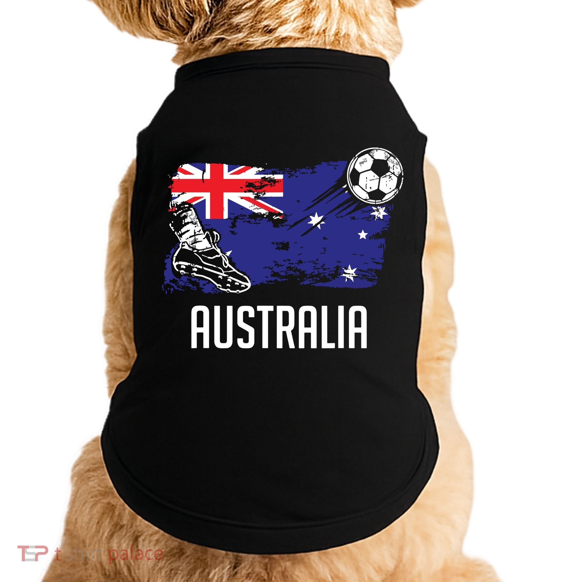 Australia Flag Jersey Australian Soccer Team Australian Doggie Tank