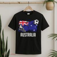 Australia Flag Jersey Australian Soccer Team Australian T-Shirt thumb 2