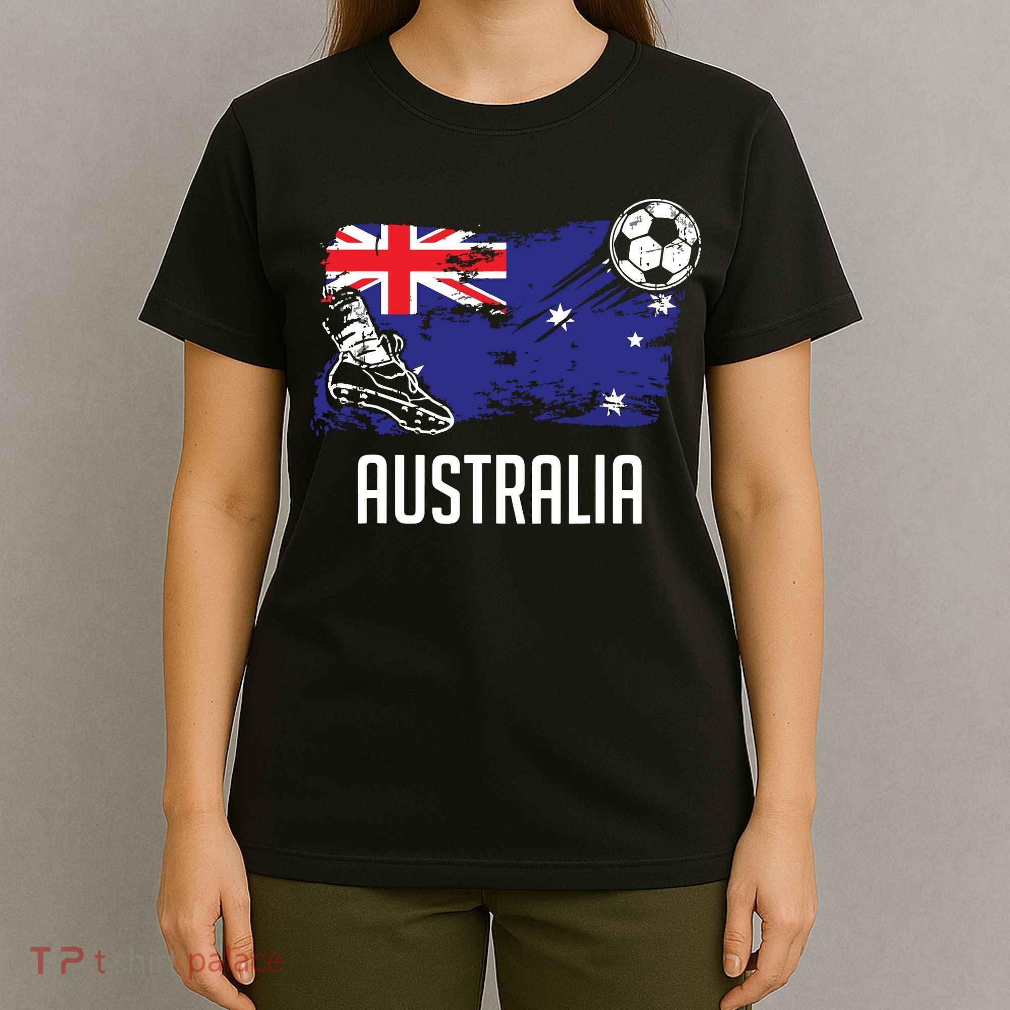 Australia Flag Jersey Australian Soccer Team Australian T-Shirt
