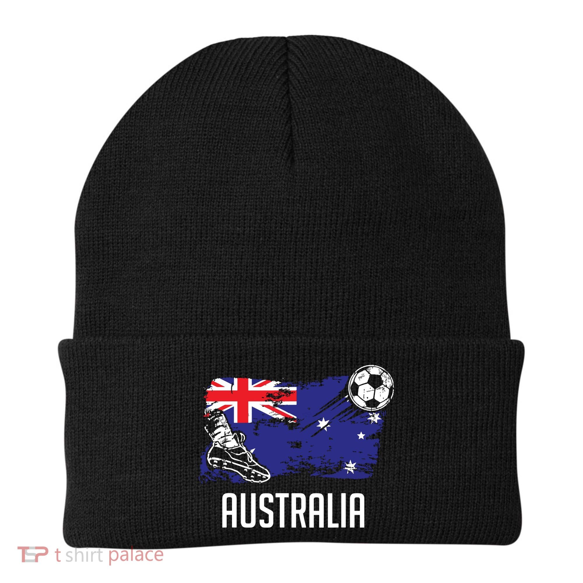 Australia Flag Jersey Australian Soccer Team Australian Beanie
