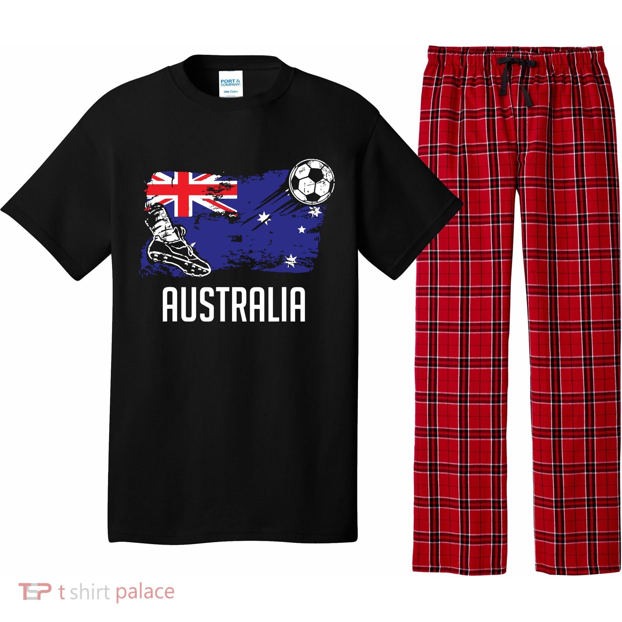 Australia Flag Jersey Australian Soccer Team Australian Pajama Set