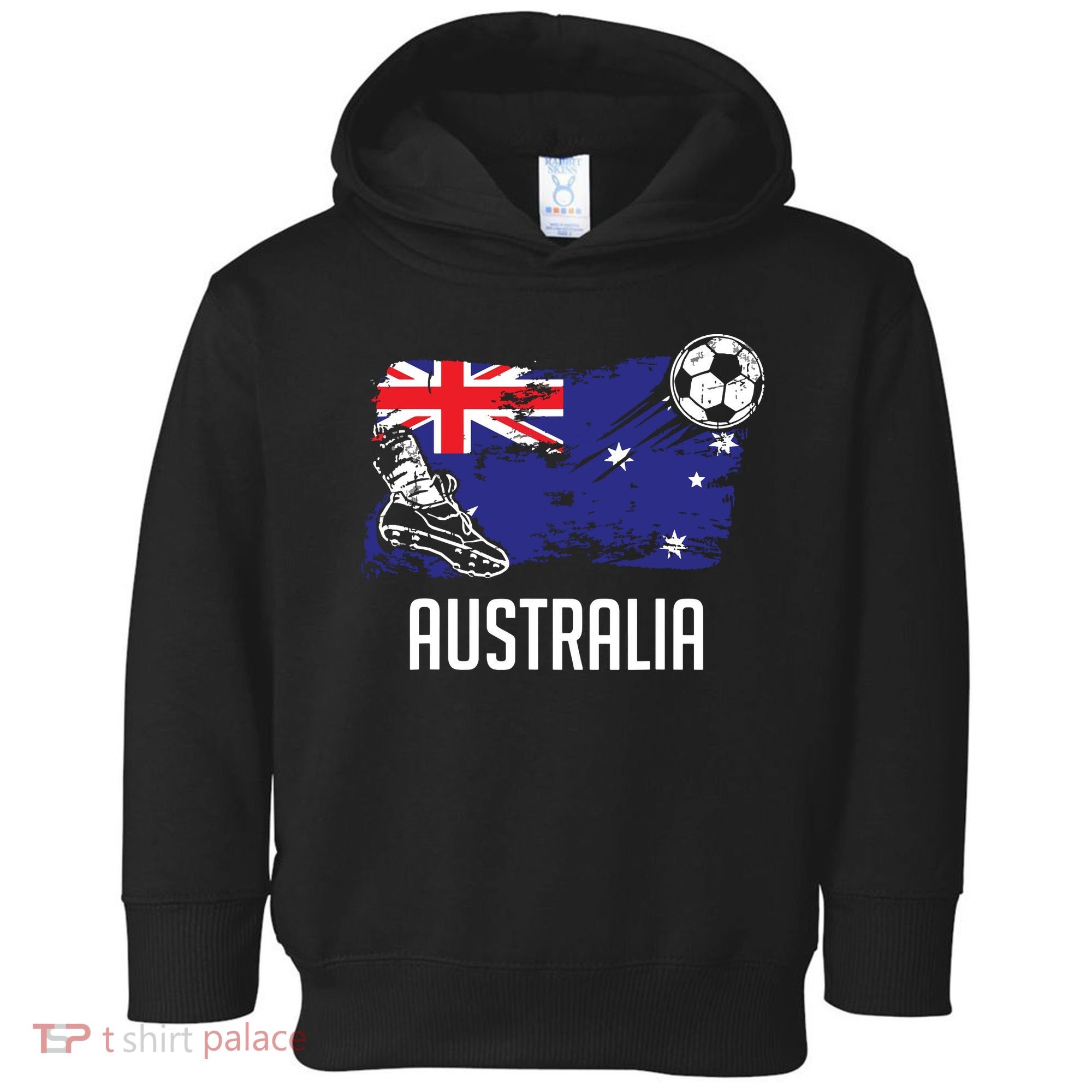 Australia Flag Jersey Australian Soccer Team Australian Toddler Hoodie