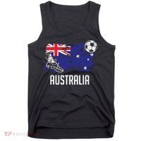 Australia Flag Jersey Australian Soccer Team Australian Tank Top thumb 0
